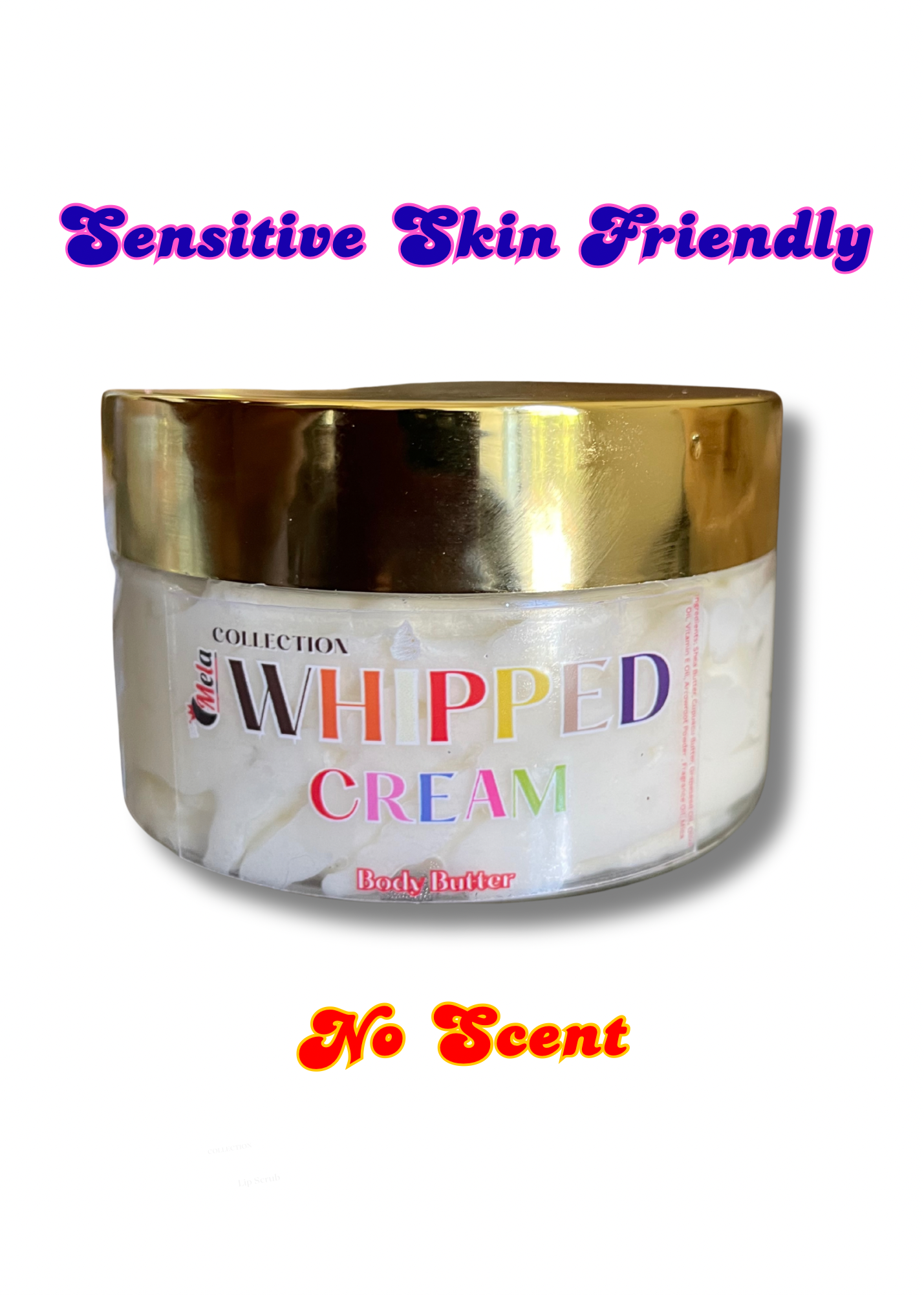 “Simply Suzi” Whipped Cream Body Butter (NO SCENT)(4oz) FRAGRANCE FREE