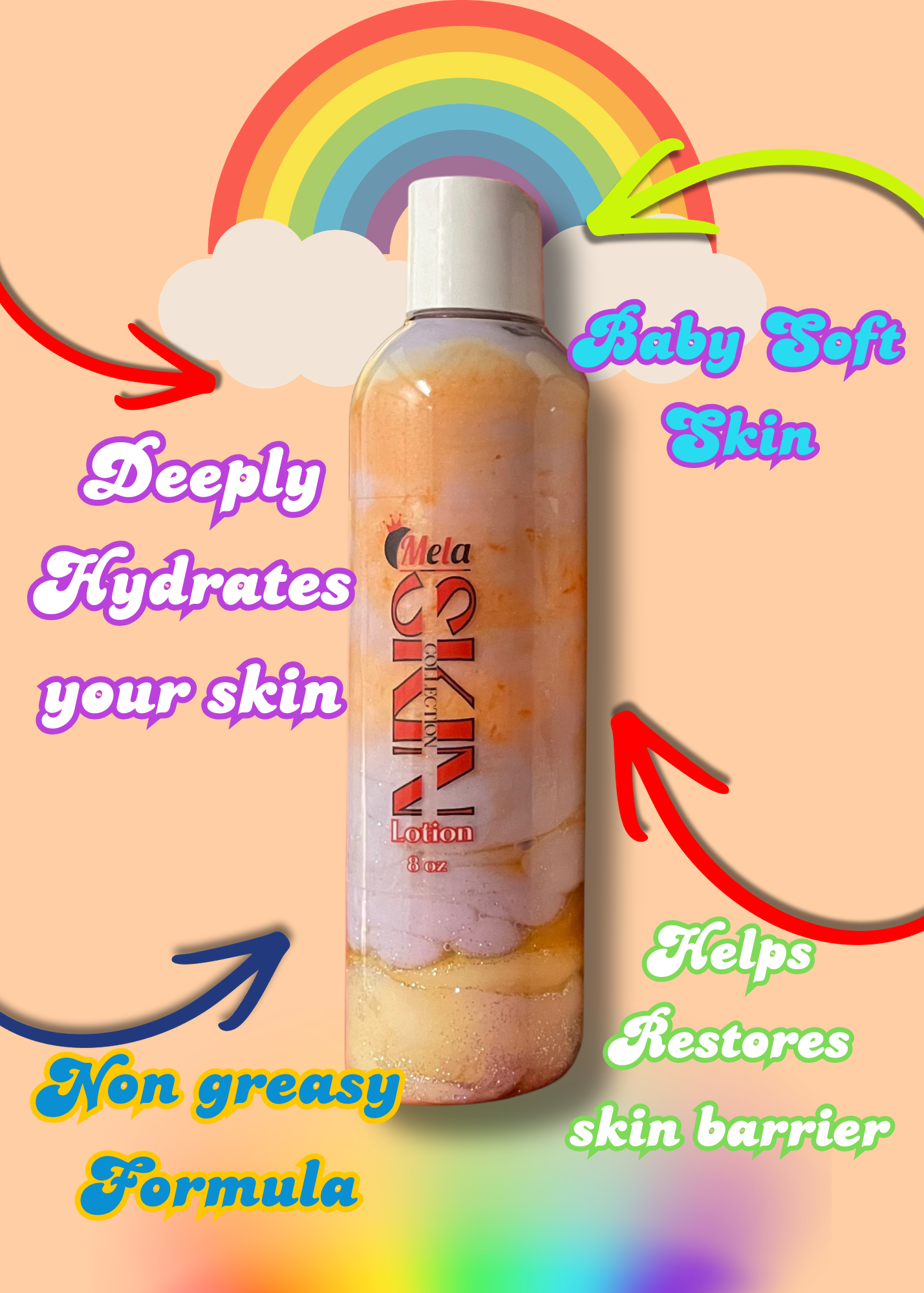 🦄🏳️‍🌈Rainbow Scales 10oz Lotion🏳️‍🌈