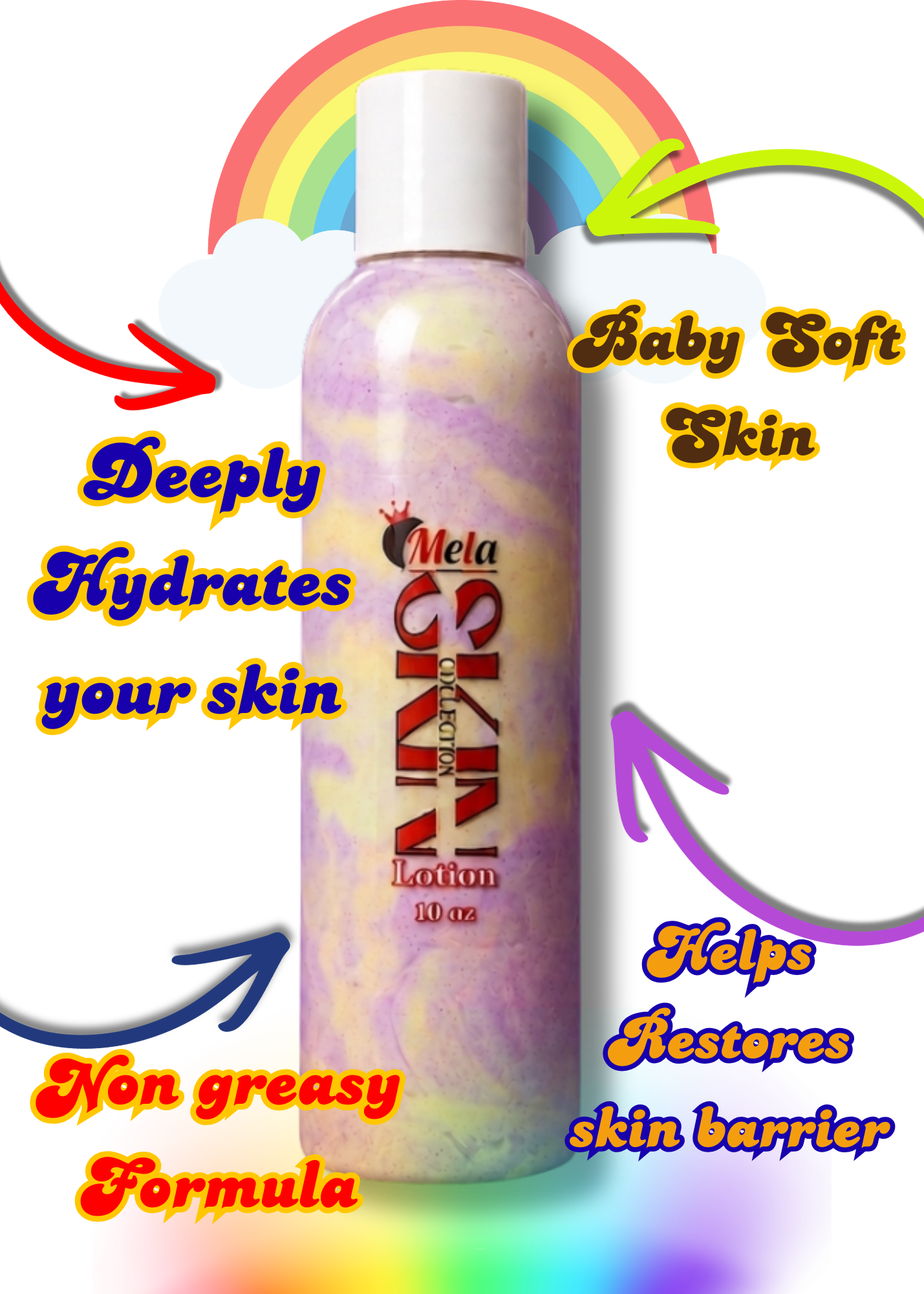 🌈"Rainbow Baby 10 oz Lotion🌈