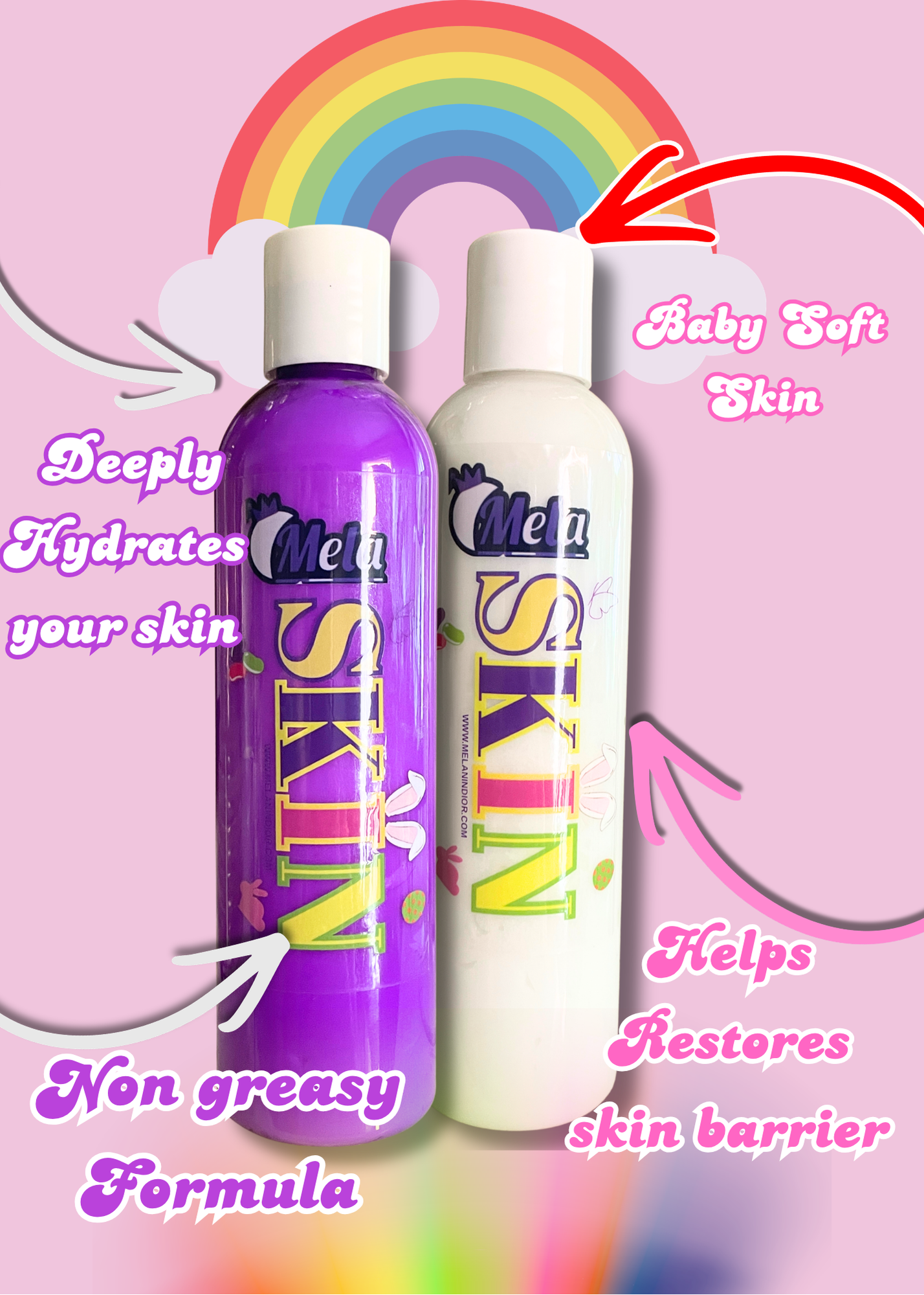 Pastel Paradise Bundle (Body Lotion) Includes 2 custom lip glosses (15ml)