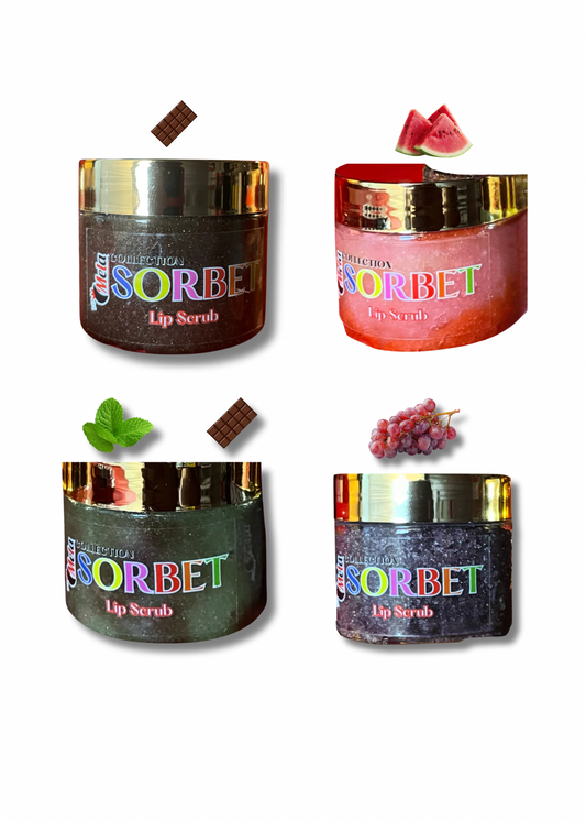 Mela Sorbet Bundle Lip Scrubs (Grape, Watermelon, Mint Chocolate Chip, Chocokate)