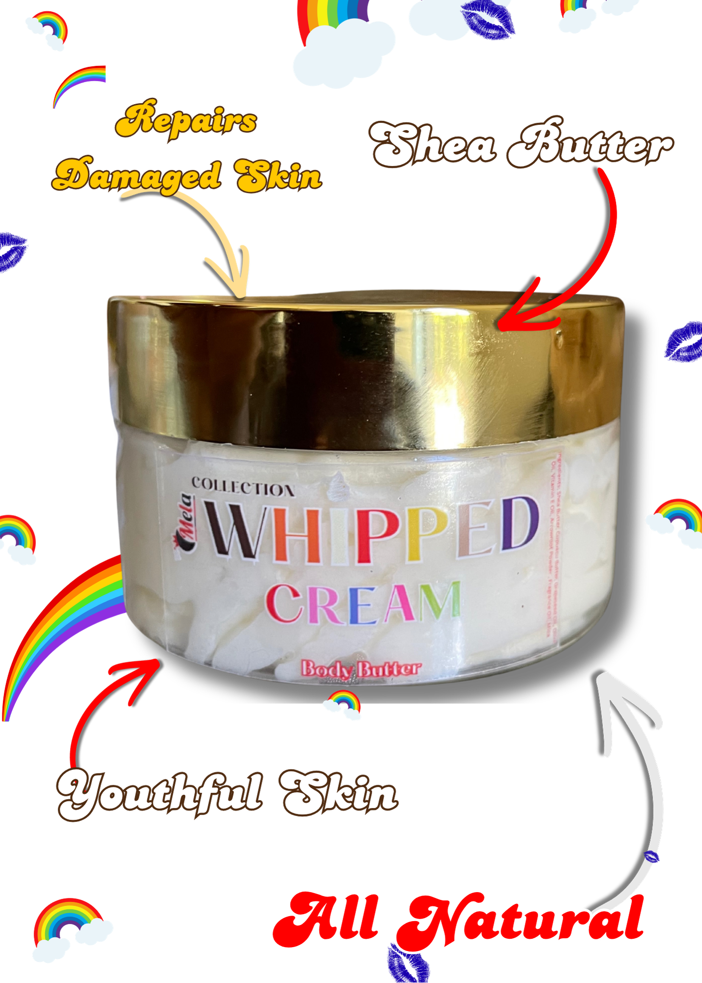 “Simply Suzi” Whipped Cream Body Butter (NO SCENT)(4oz) FRAGRANCE FREE