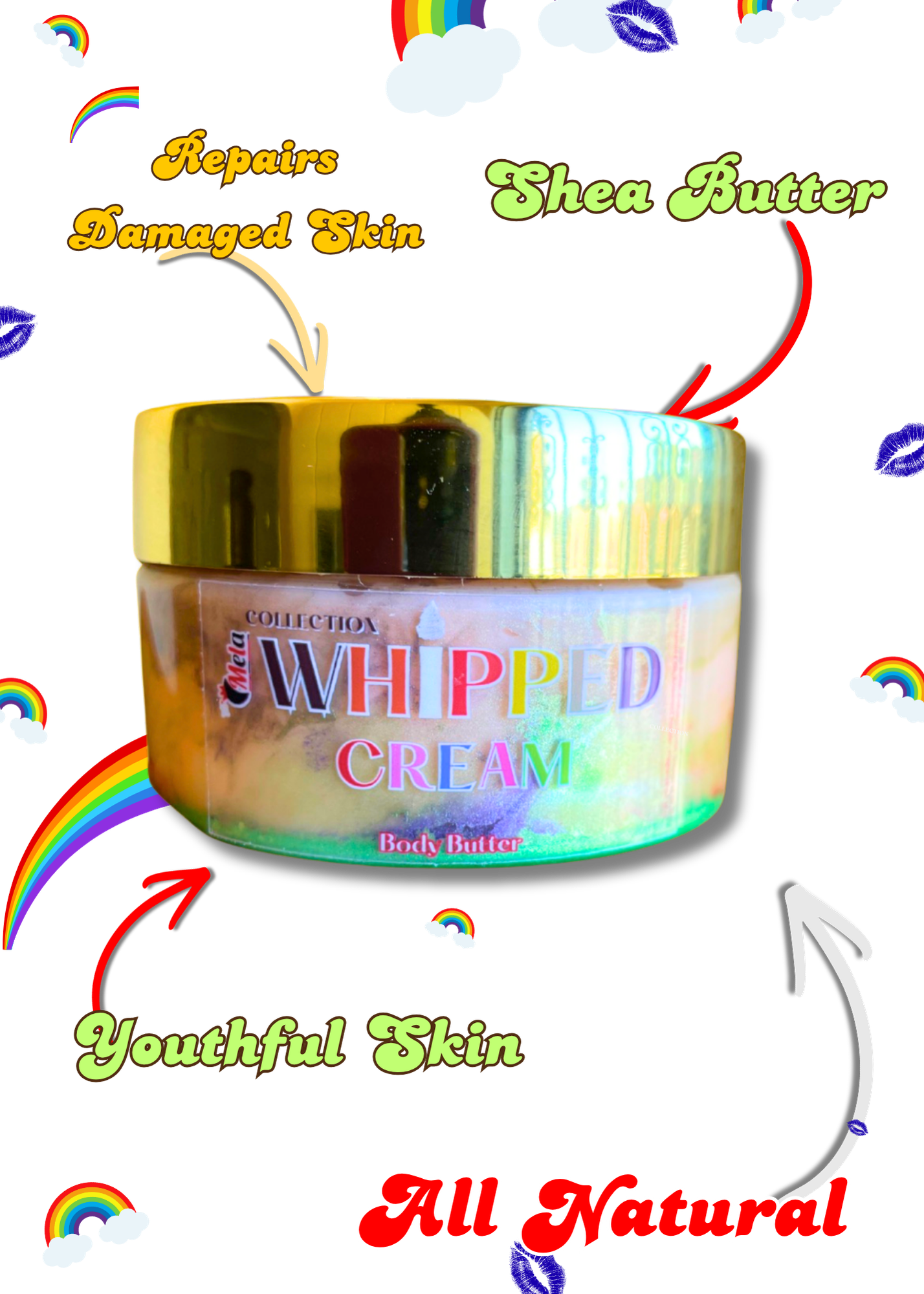 “Rainbow Baby” Whipped Cream Body Butter (4oz)