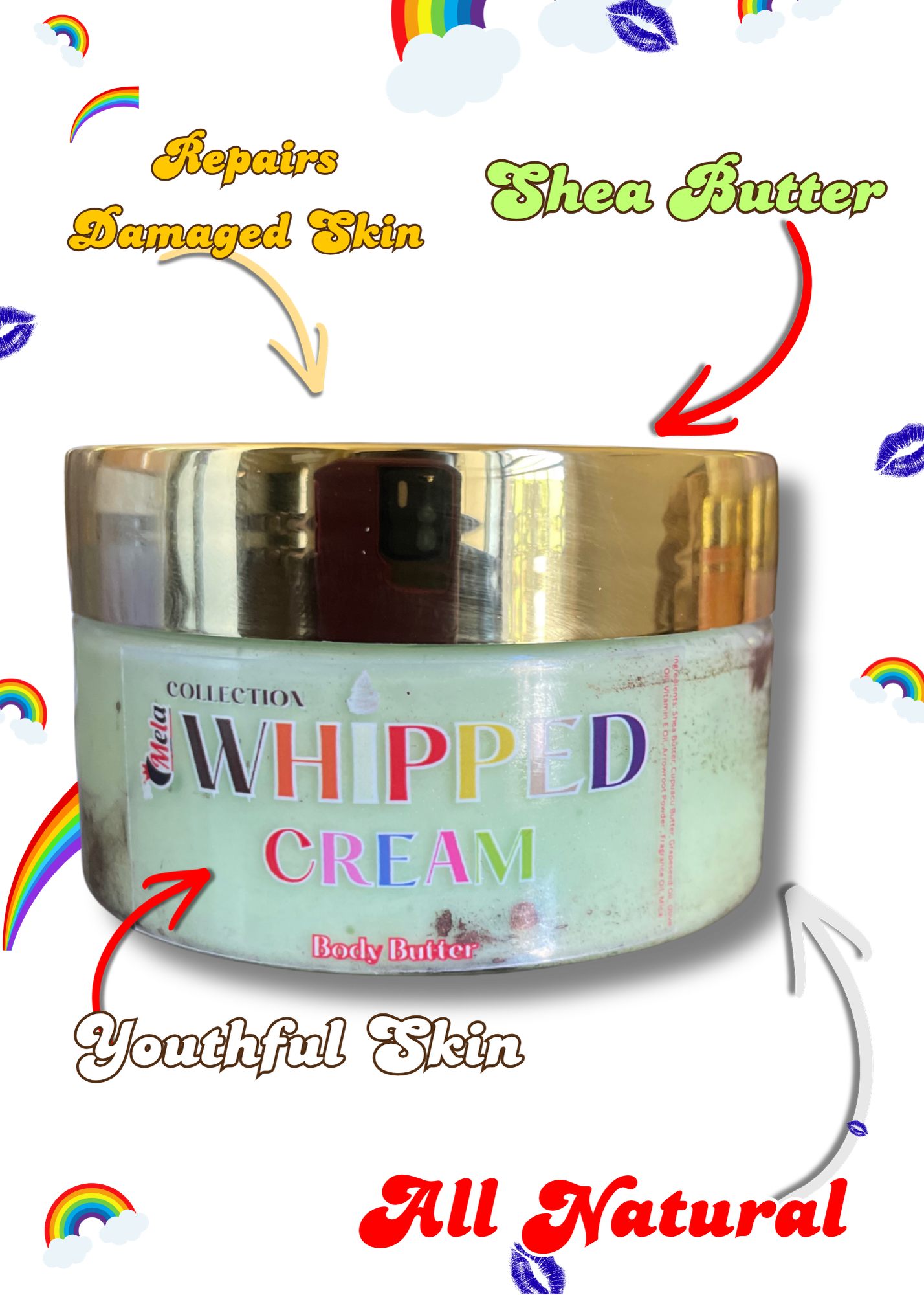 “Mint Chocolate Chip” Whipped Cream Body Butter (4oz)