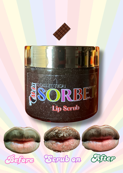 Mela Sorbet Chocolate Lip Scrub (2oz)