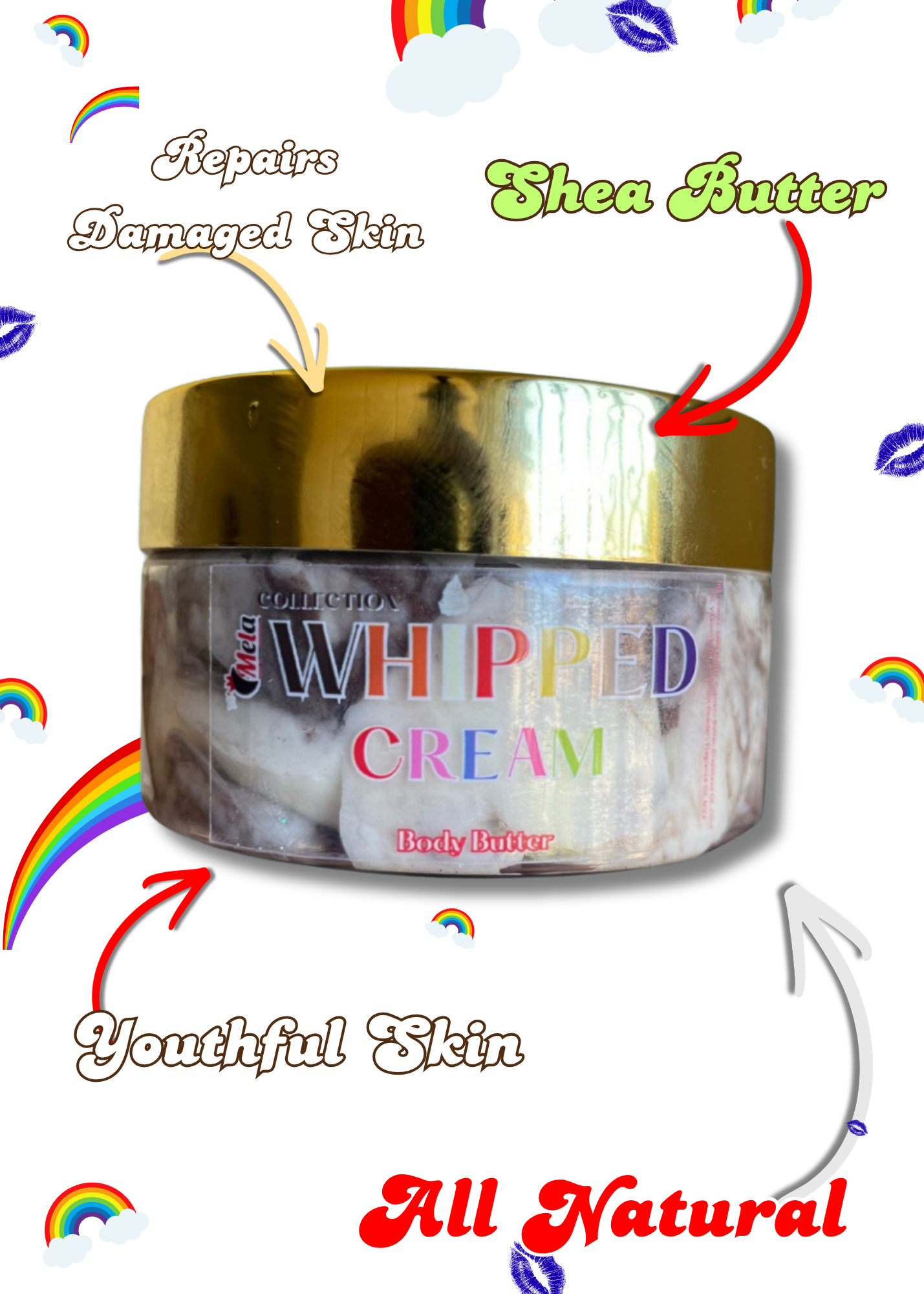 “Dark Love” Whipped Cream Body Butter (4oz)