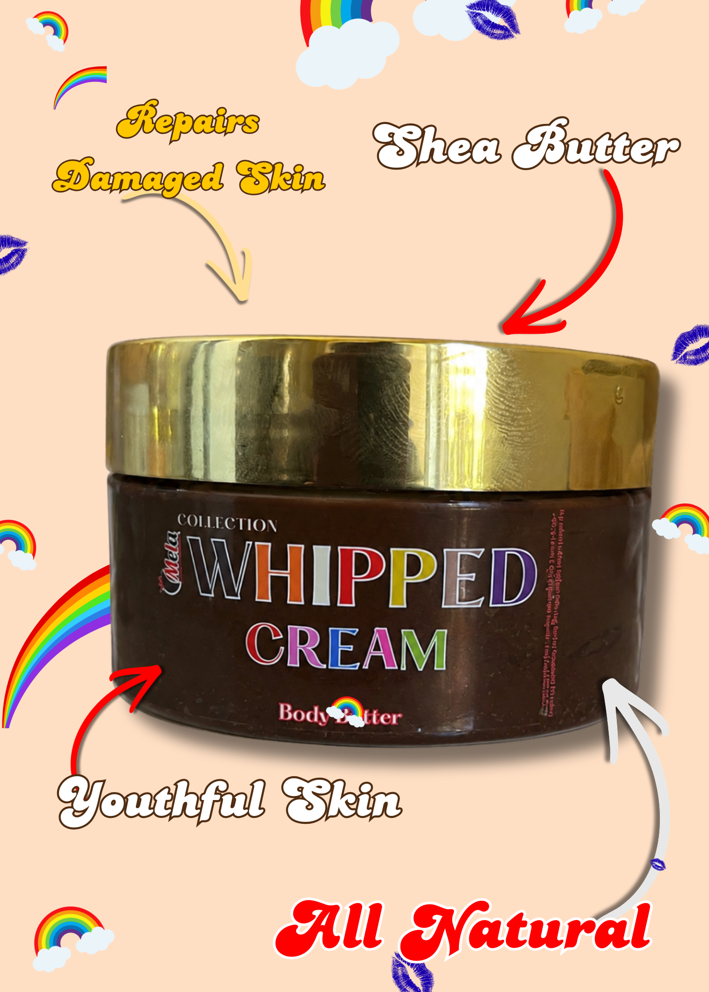 “Coco Dots” Whipped Cream Body Butter (4oz)