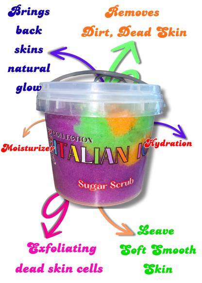 “Rainbow Baby” Italian Ice Sugar Scrub (9oz)