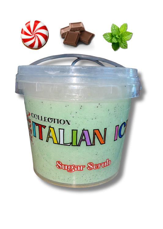 “ Mint Chocolate Chip” Italian Ice Sugar Scrub (9oz)