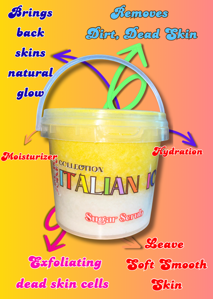 “Lemon Meringue Pie” Italian Ice Sugar Scrub (9oz)