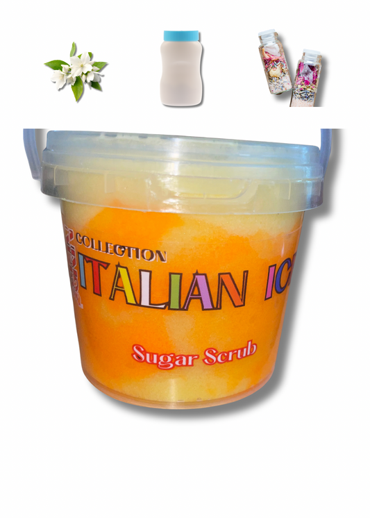 “Rainbow Scales” Italian Ice Sugar Scrub ((9oz)